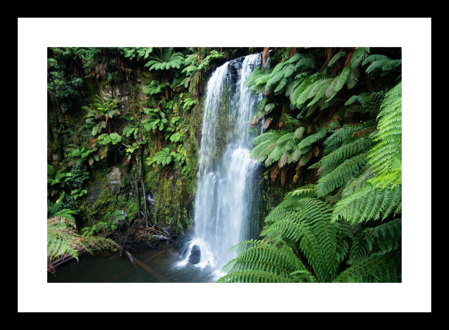 Beauchamp Falls (Great Otway National Park, May 2022) Framed Art Print