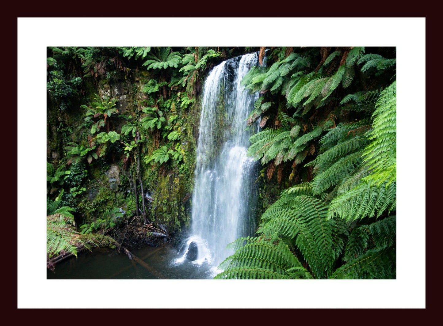 Beauchamp Falls (Great Otway National Park, May 2022) Framed Art Print