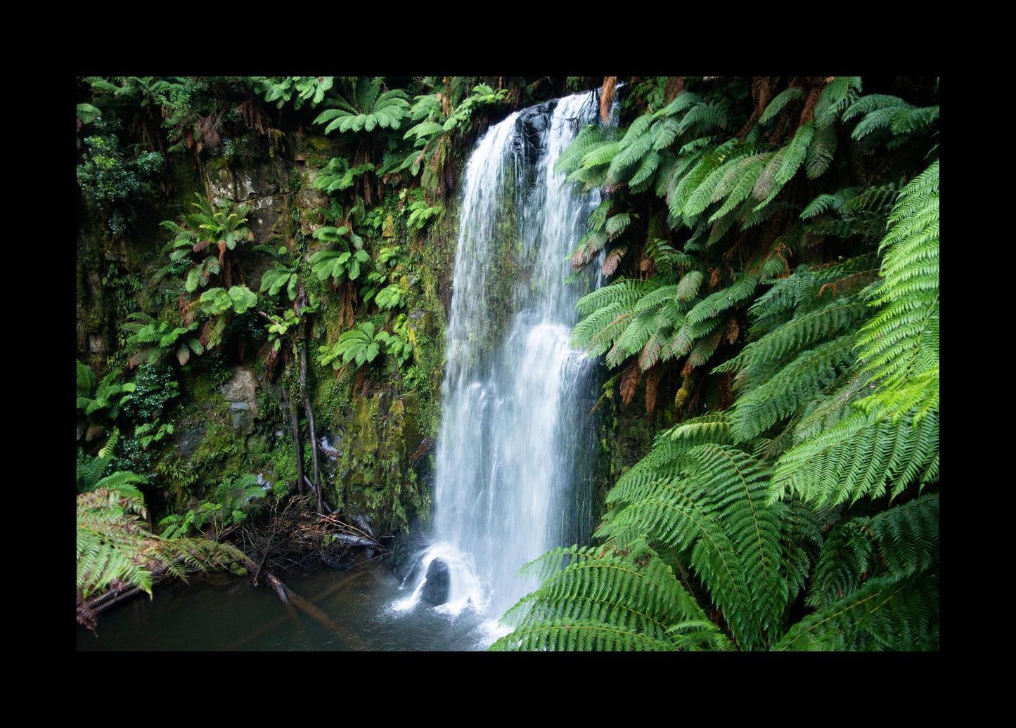 Beauchamp Falls (Great Otway National Park, May 2022) Framed Art Print
