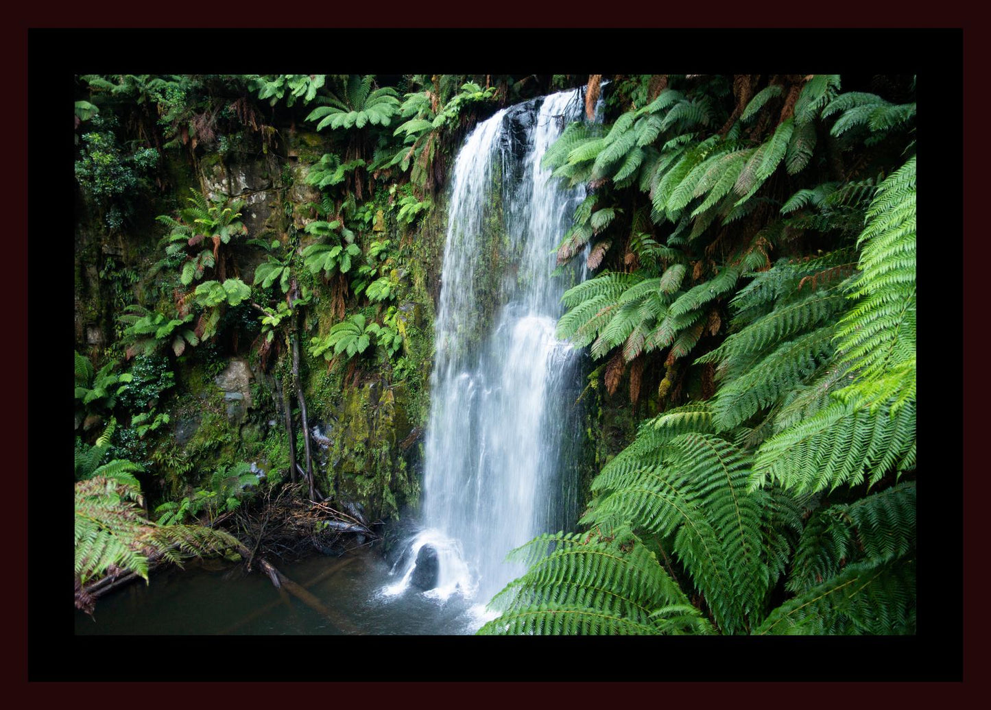 Beauchamp Falls (Great Otway National Park, May 2022) Framed Art Print