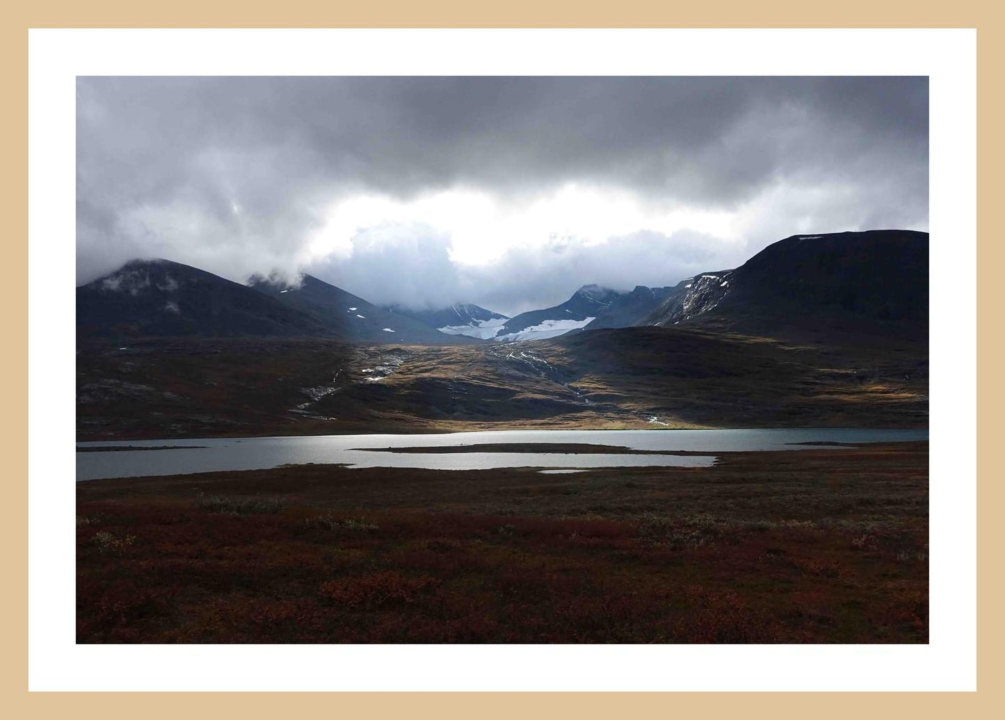 The light from above (Swedish Lappland, September 2016) Framed Art Print