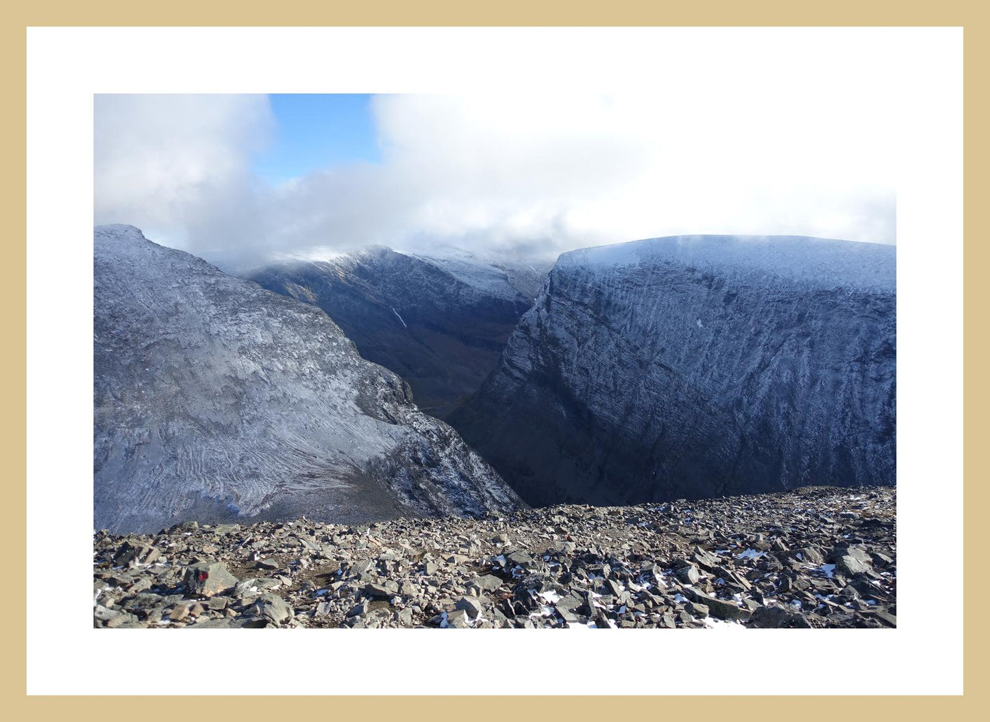 On the edge (Swedish Lappland, September 2016) Framed Art Print