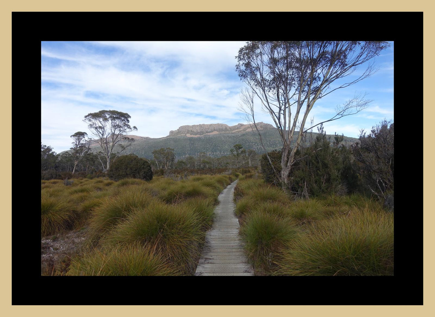 Mount Olympus from the Overland Track (Tasmania, May 2019) Framed Art Print