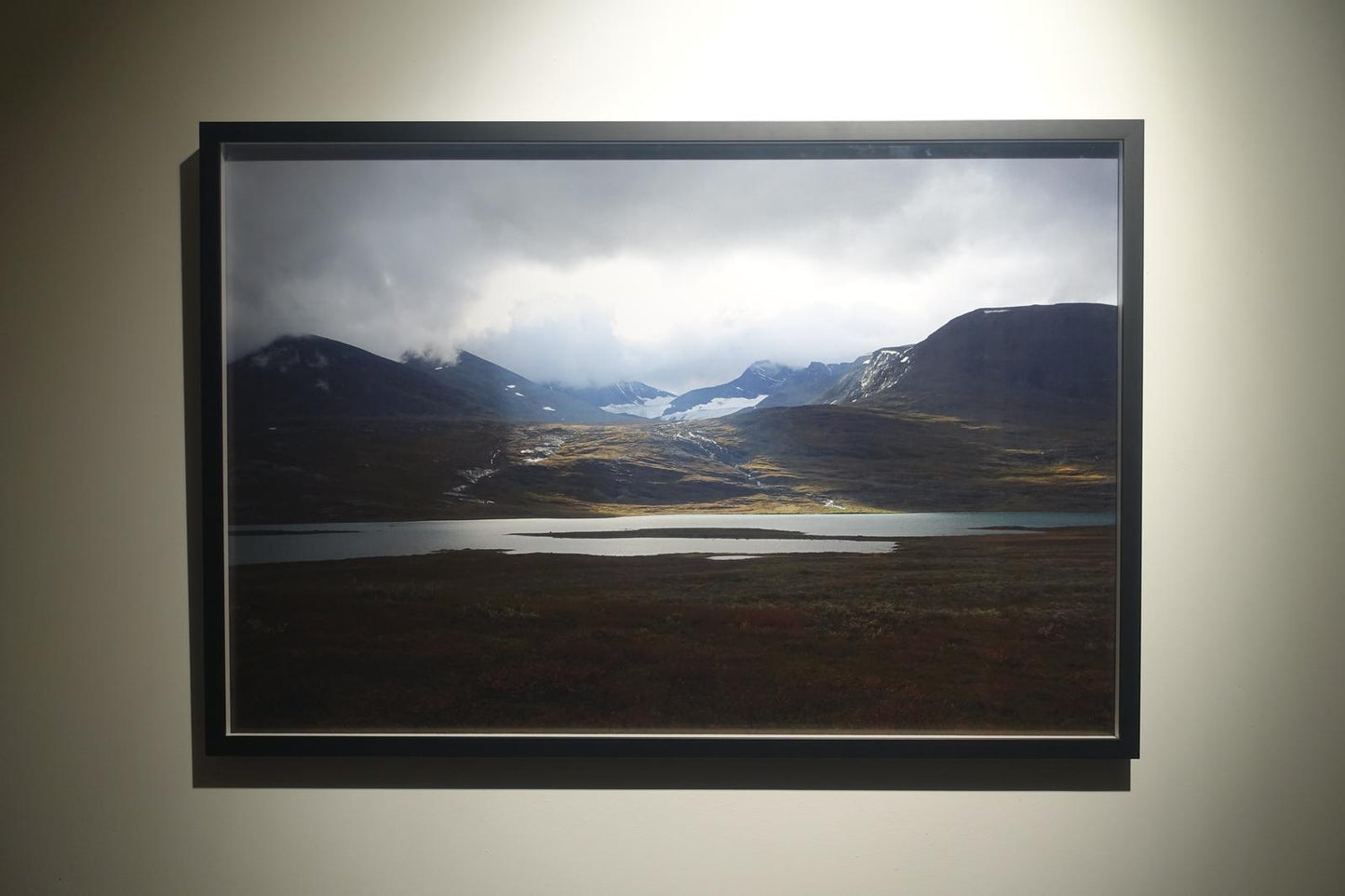 The light from above (Swedish Lappland, September 2016) Framed Art Print