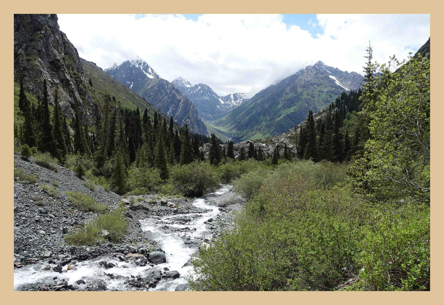 Beyond Karakol Valley (Issyk-Kul, June 2018) Framed Art Print