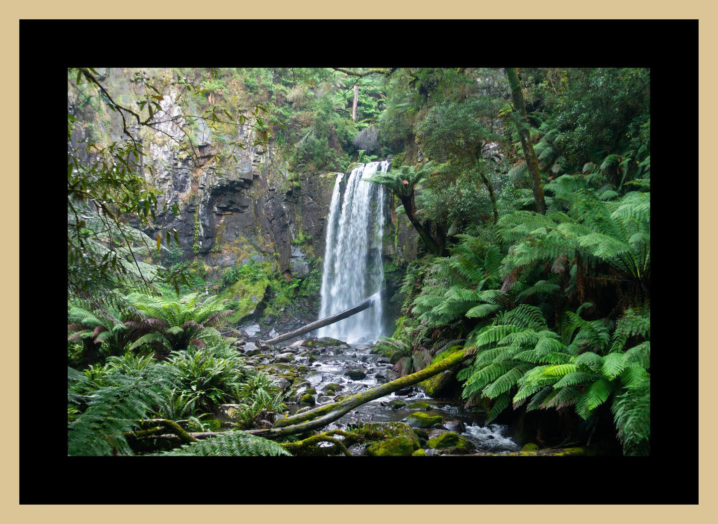 Hopetoun Falls (Great Otway National Park, May 2022) Framed Art Print