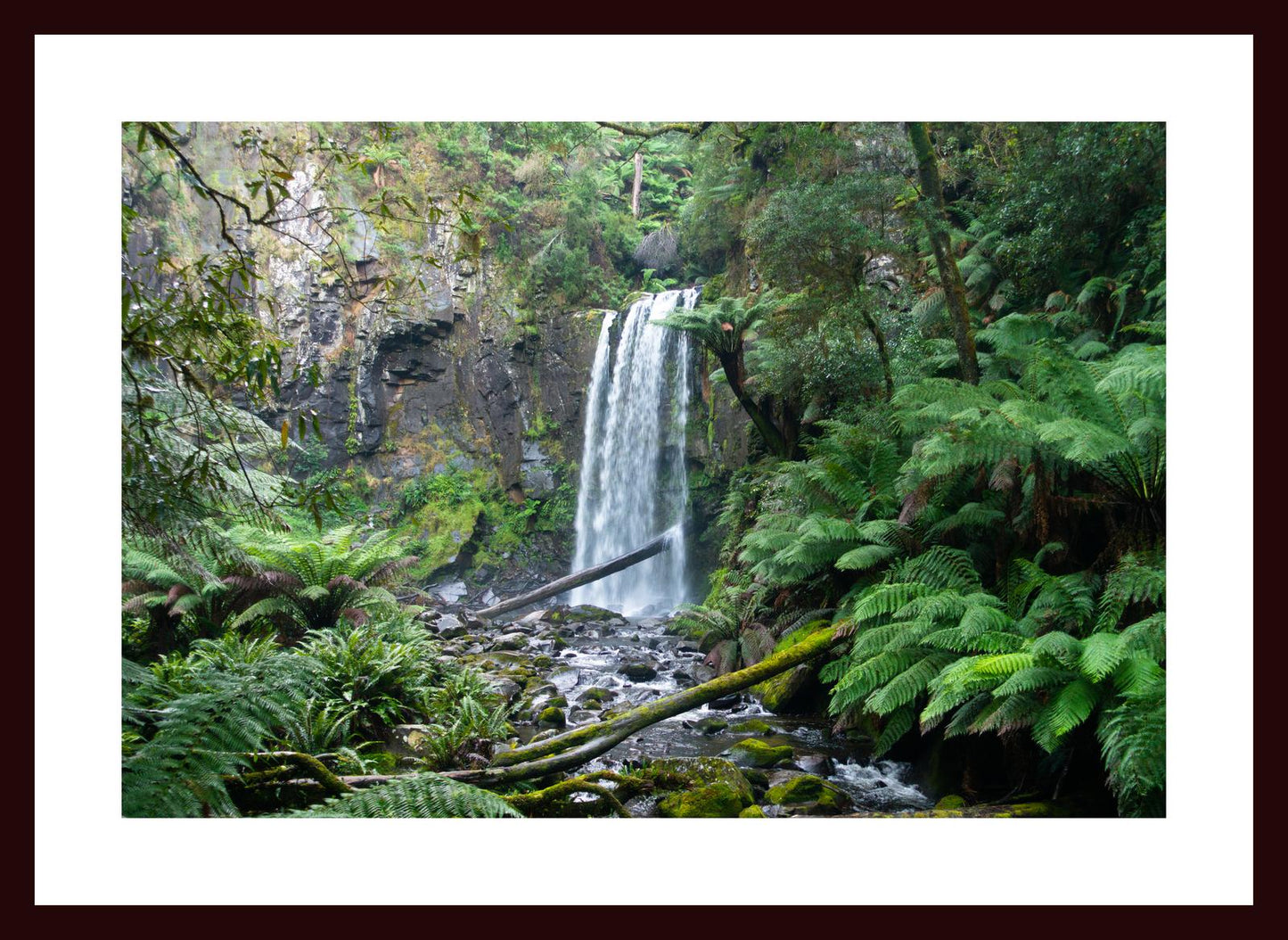 Hopetoun Falls (Great Otway National Park, May 2022) Framed Art Print