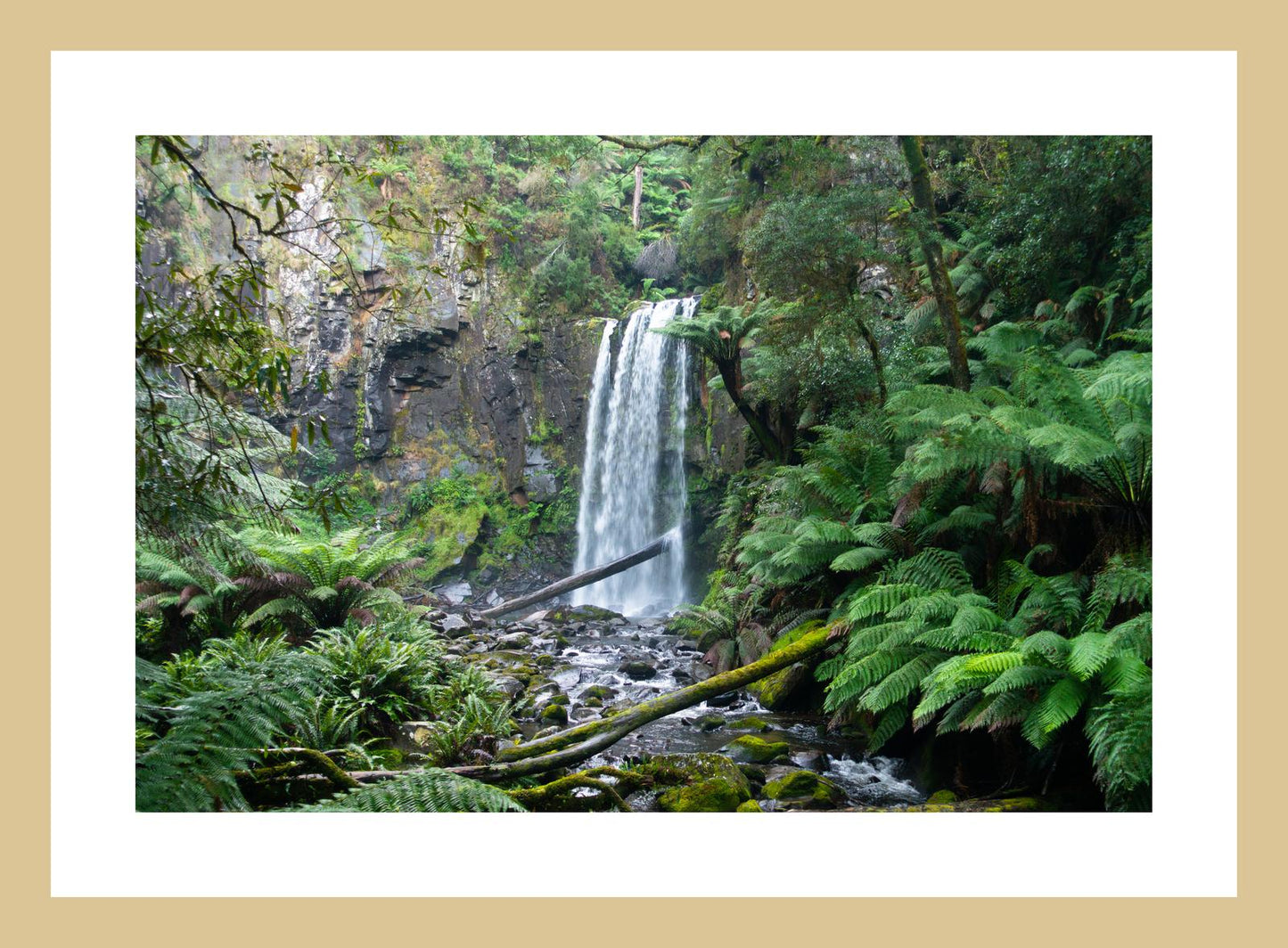 Hopetoun Falls (Great Otway National Park, May 2022) Framed Art Print