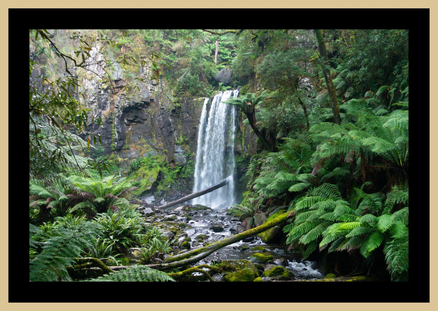 Hopetoun Falls (Great Otway National Park, May 2022) Framed Art Print