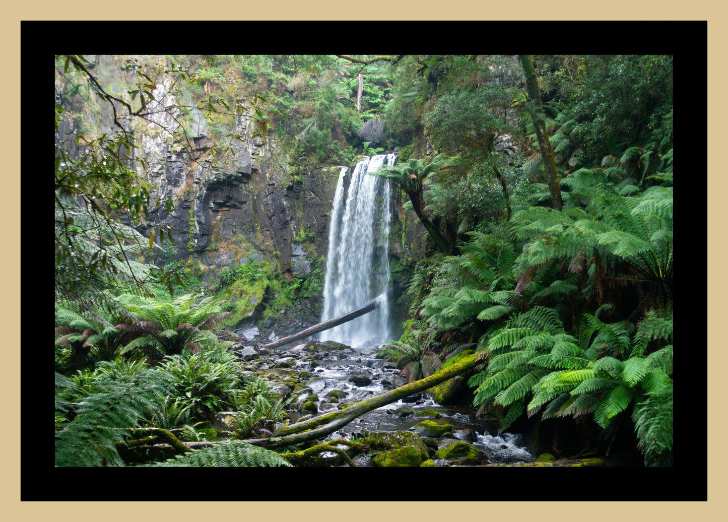 Hopetoun Falls (Great Otway National Park, May 2022) Framed Art Print