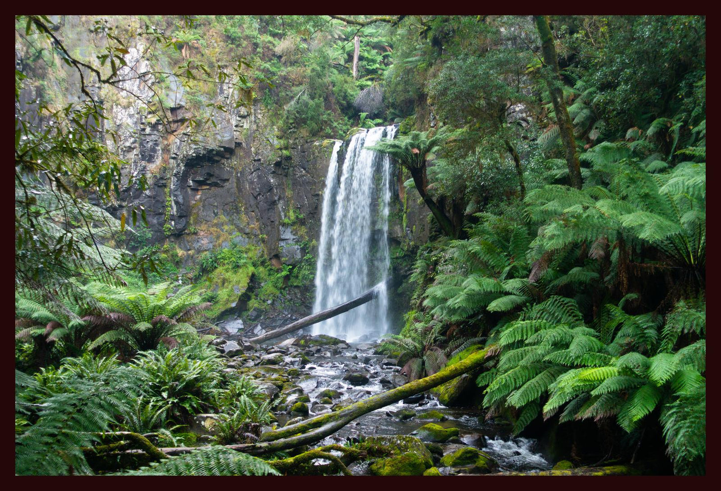 Hopetoun Falls (Great Otway National Park, May 2022) Framed Art Print