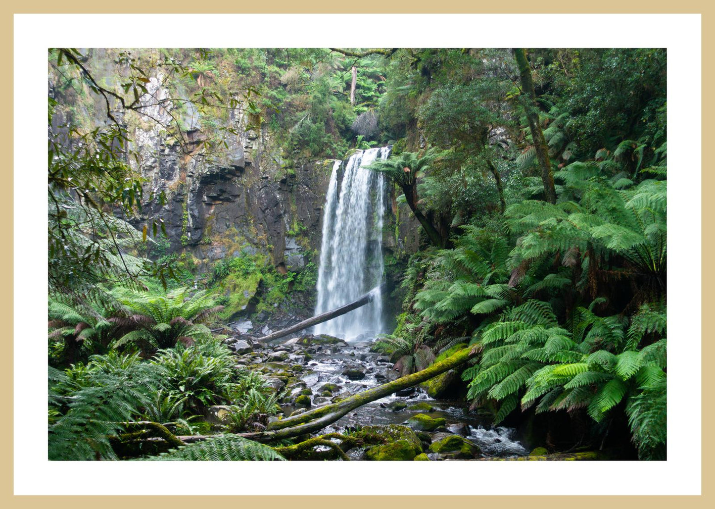 Hopetoun Falls (Great Otway National Park, May 2022) Framed Art Print