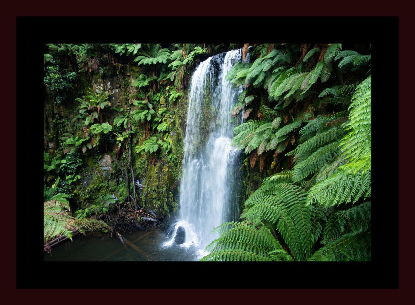 Beauchamp Falls (Great Otway National Park, May 2022) Framed Art Print