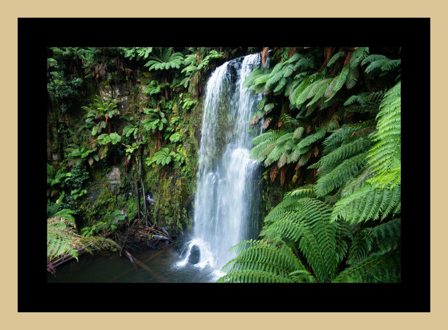 Beauchamp Falls (Great Otway National Park, May 2022) Framed Art Print