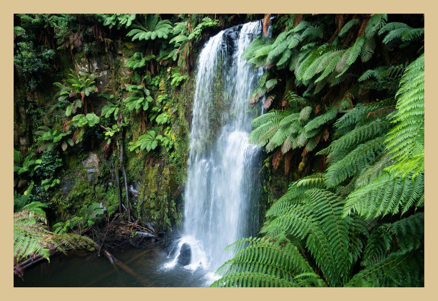 Beauchamp Falls (Great Otway National Park, May 2022) Framed Art Print