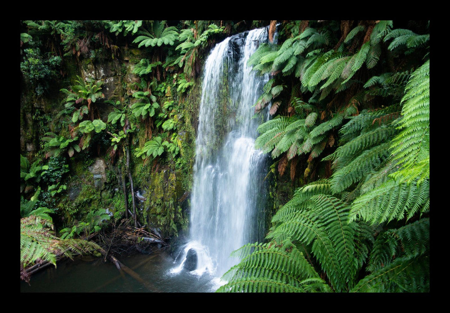 Beauchamp Falls (Great Otway National Park, May 2022) Framed Art Print