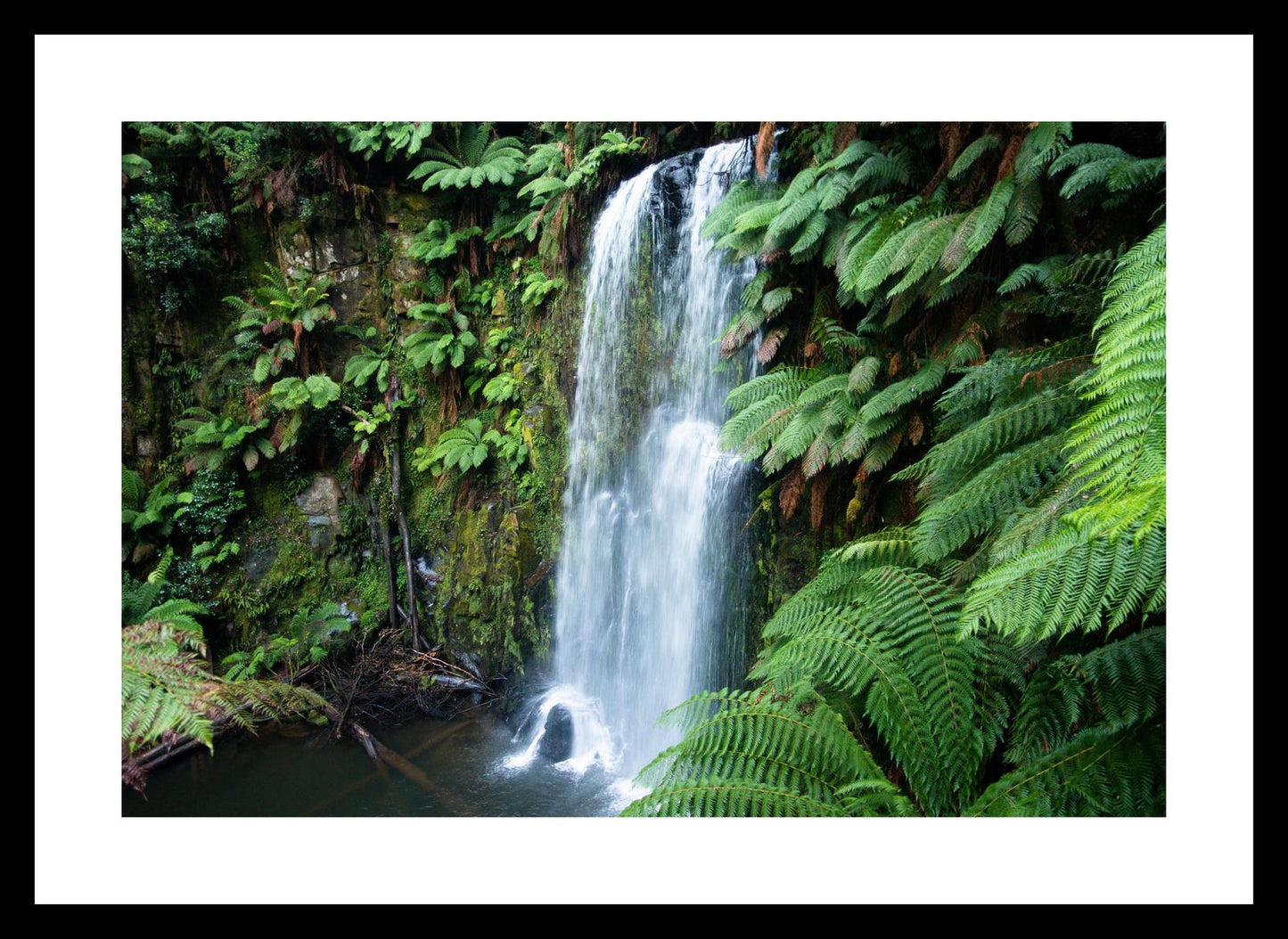 Beauchamp Falls (Great Otway National Park, May 2022) Framed Art Print