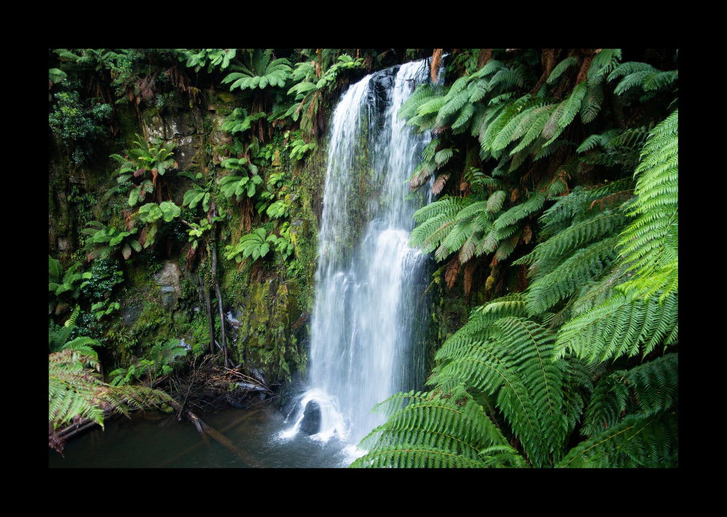 Beauchamp Falls (Great Otway National Park, May 2022) Framed Art Print