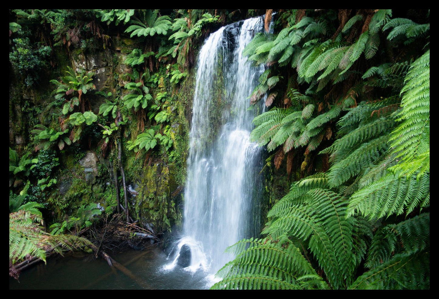 Beauchamp Falls (Great Otway National Park, May 2022) Framed Art Print