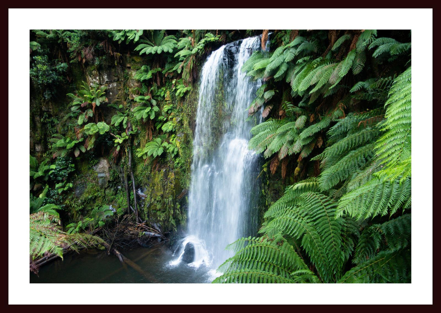 Beauchamp Falls (Great Otway National Park, May 2022) Framed Art Print