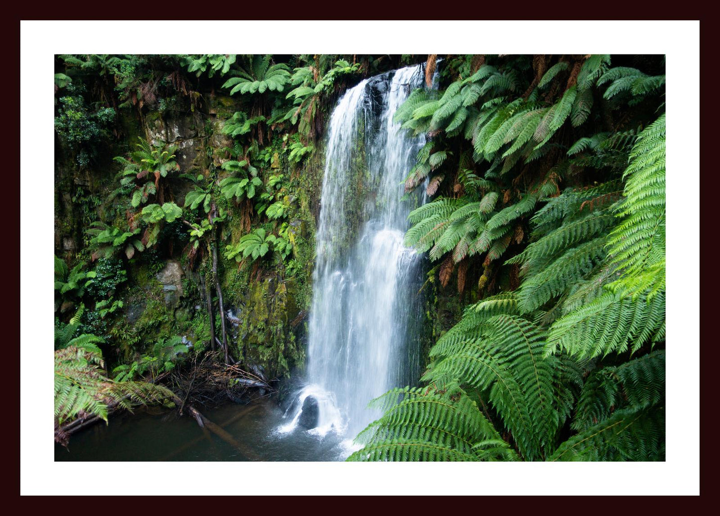 Beauchamp Falls (Great Otway National Park, May 2022) Framed Art Print