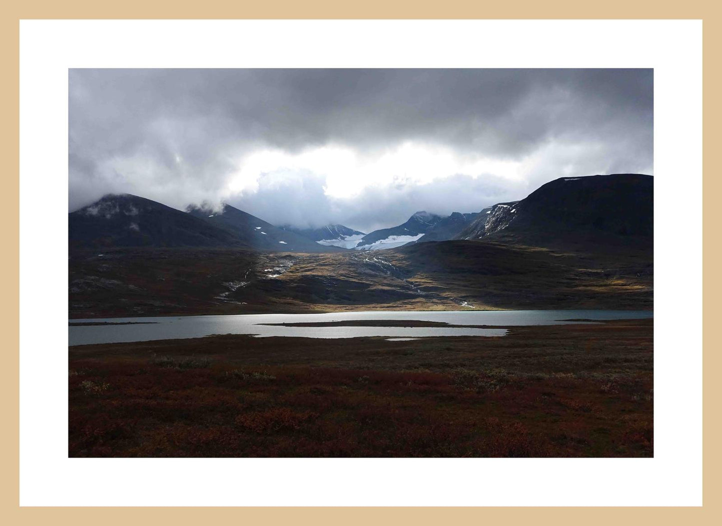 The light from above (Swedish Lappland, September 2016) Framed Art Print