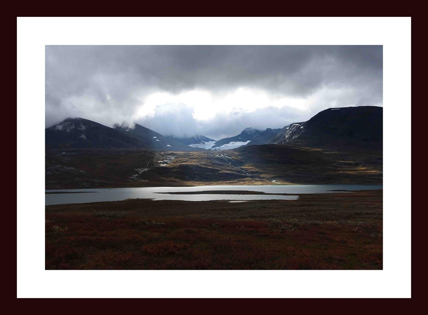 The light from above (Swedish Lappland, September 2016) Framed Art Print