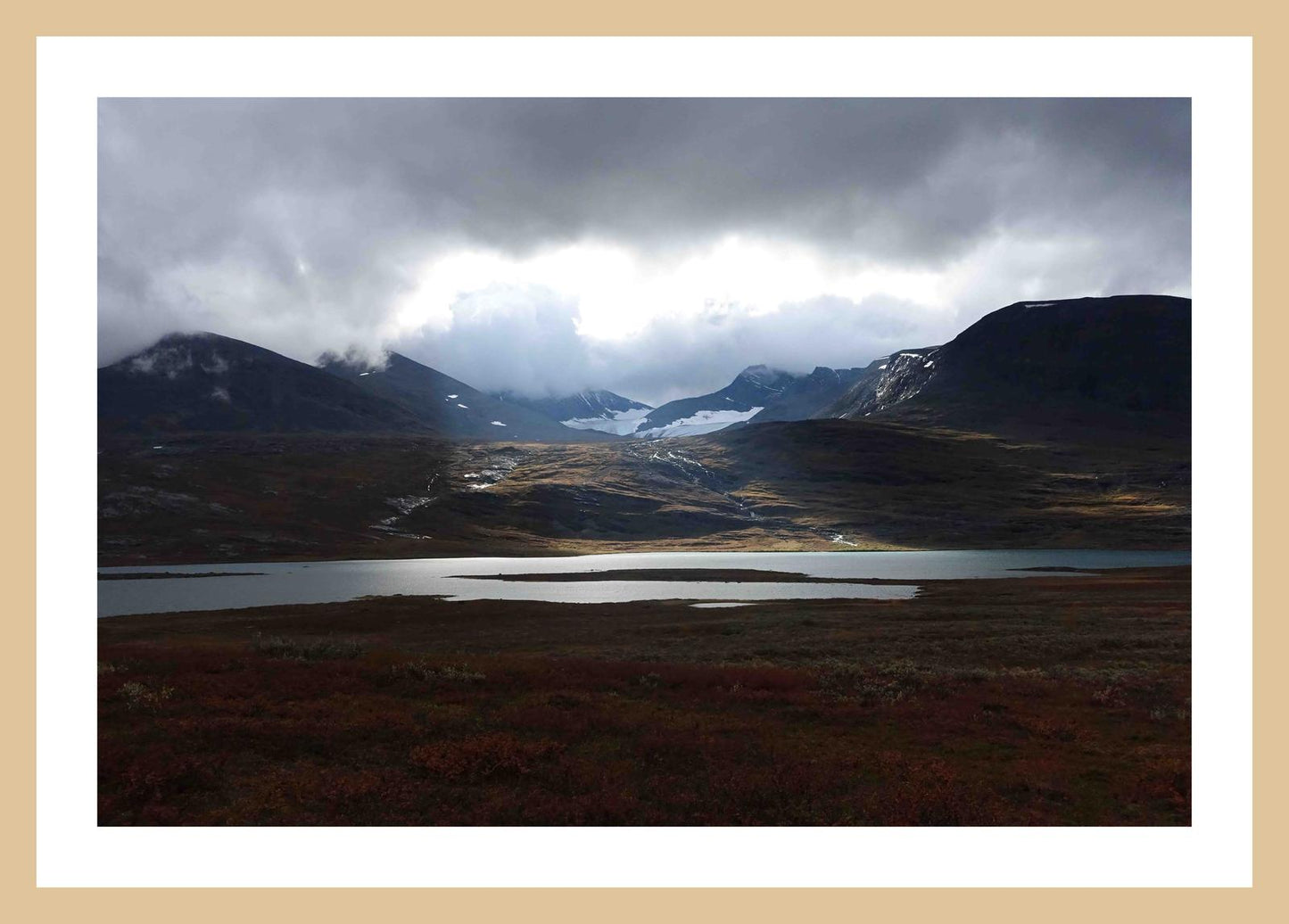 The light from above (Swedish Lappland, September 2016) Framed Art Print