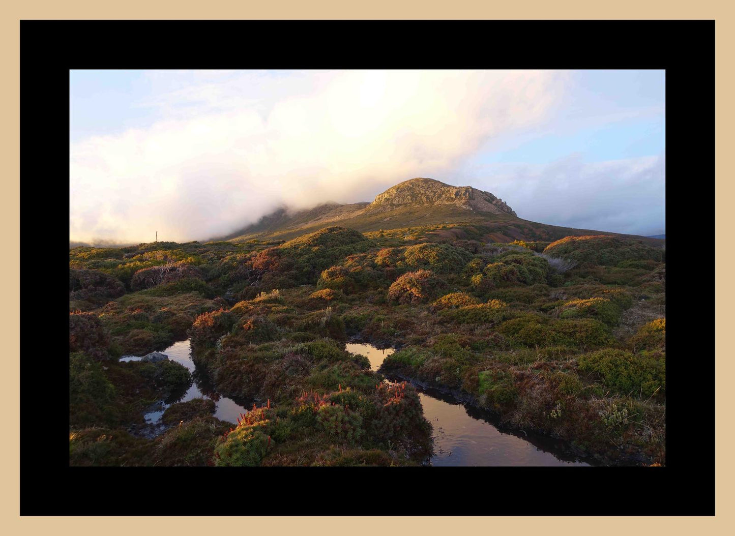 Cradle Mountain at dusk (May 2019) Framed Art Print