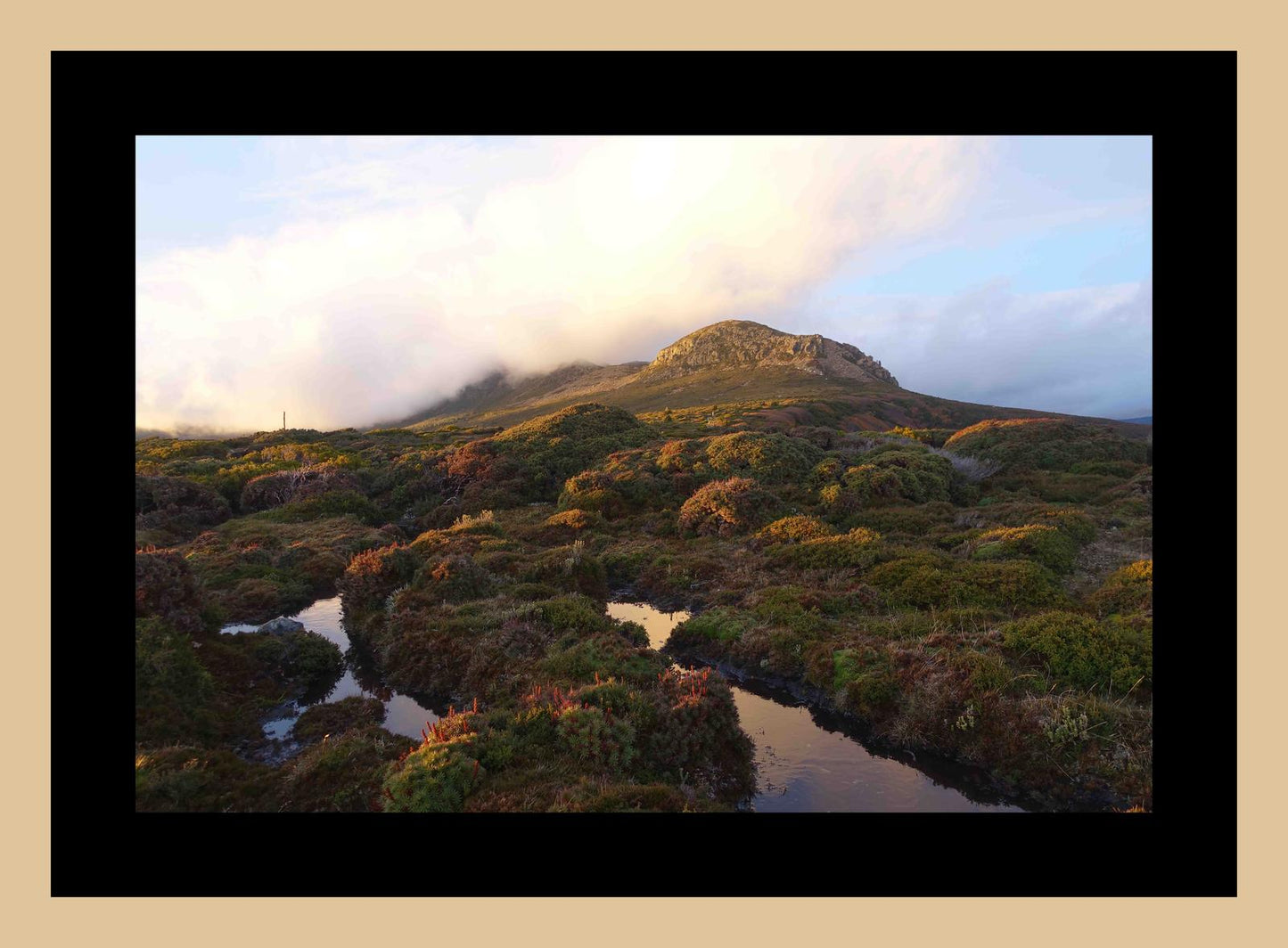 Cradle Mountain at dusk (May 2019) Framed Art Print