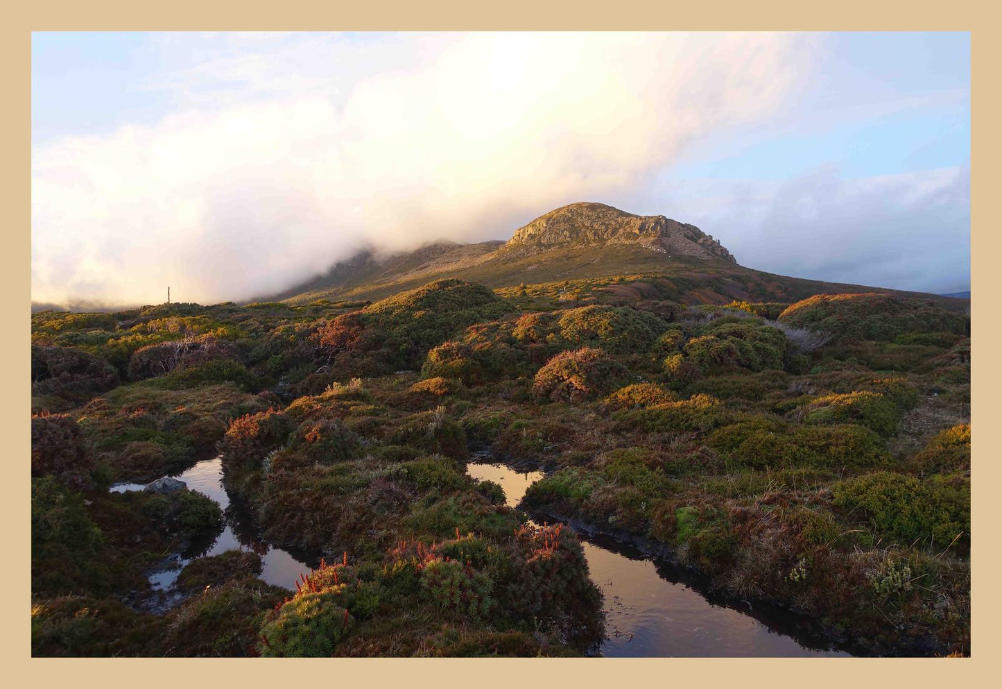 Cradle Mountain at dusk (May 2019) Framed Art Print