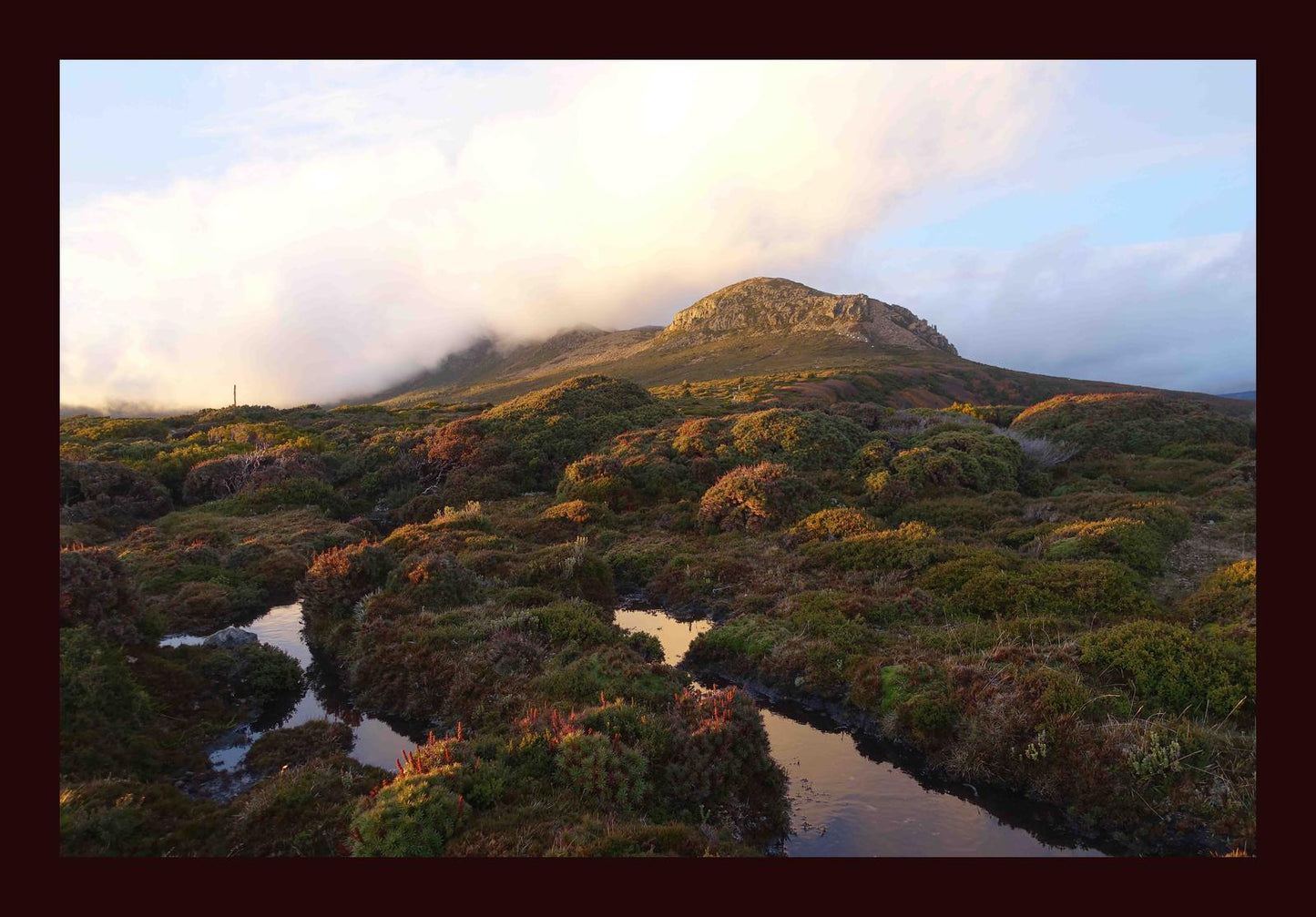 Cradle Mountain at dusk (May 2019) Framed Art Print