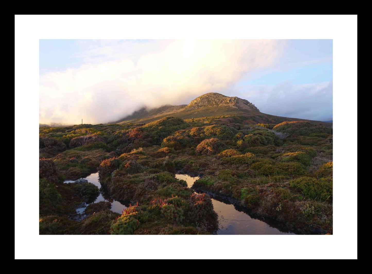 Cradle Mountain at dusk (May 2019) Framed Art Print