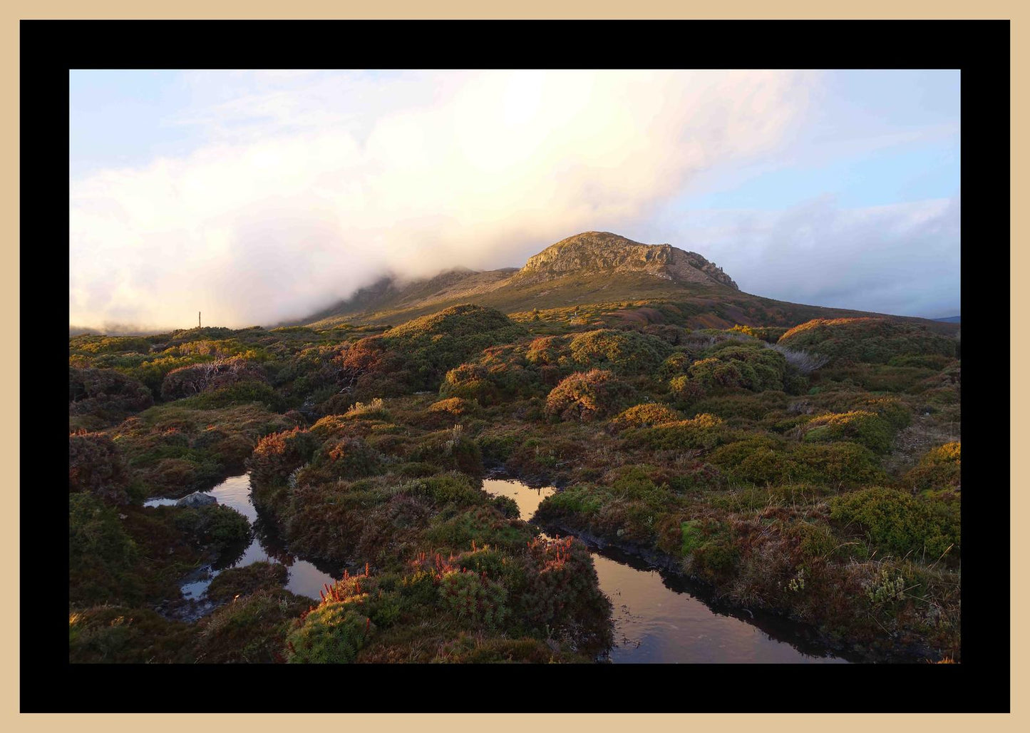 Cradle Mountain at dusk (May 2019) Framed Art Print