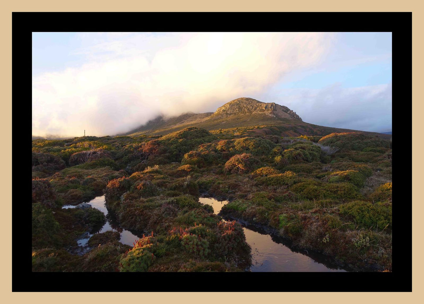 Cradle Mountain at dusk (May 2019) Framed Art Print