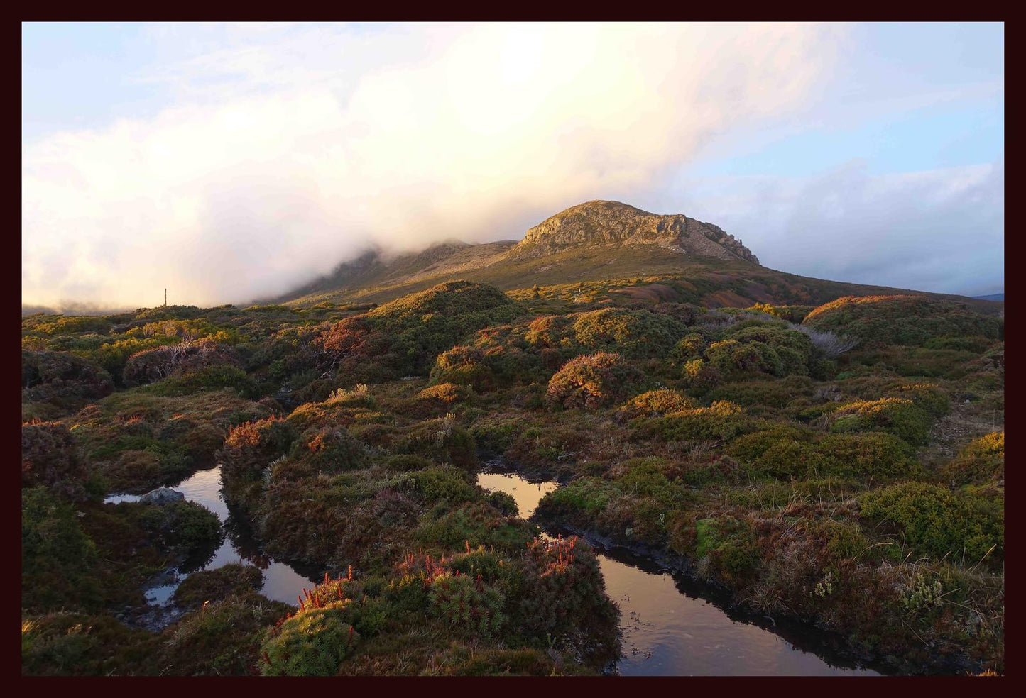 Cradle Mountain at dusk (May 2019) Framed Art Print