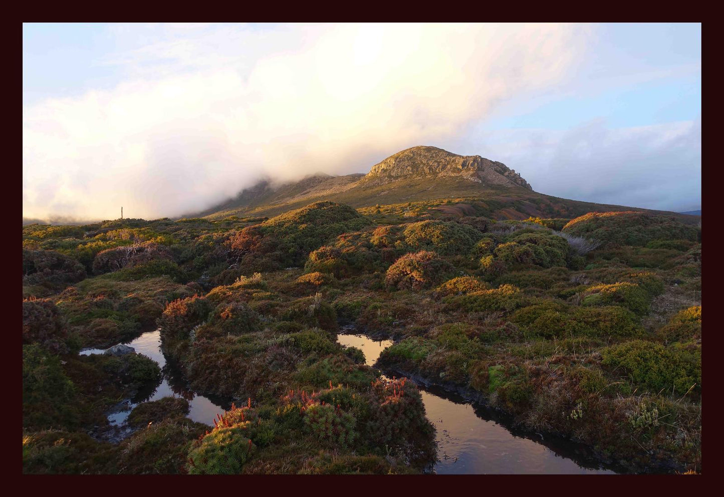 Cradle Mountain at dusk (May 2019) Framed Art Print