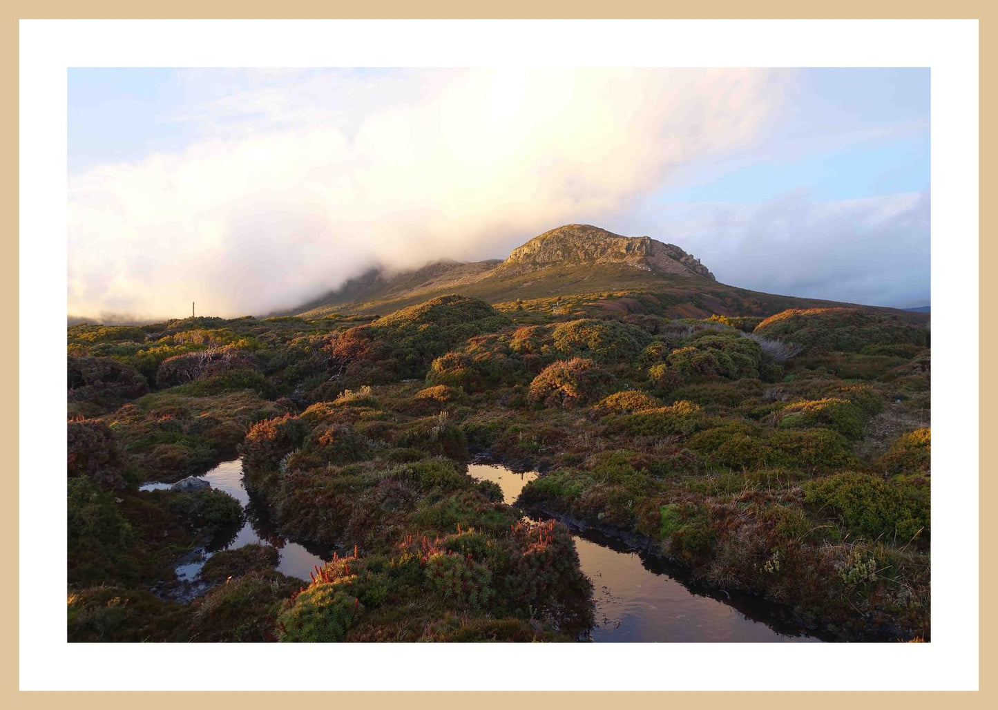 Cradle Mountain at dusk (May 2019) Framed Art Print