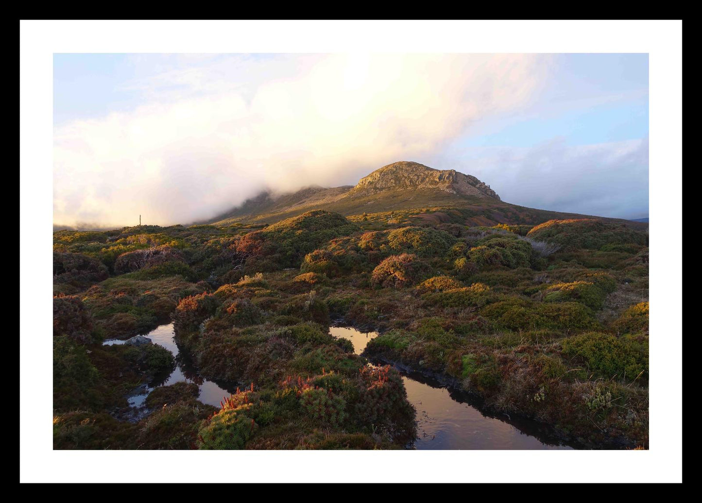 Cradle Mountain at dusk (May 2019) Framed Art Print