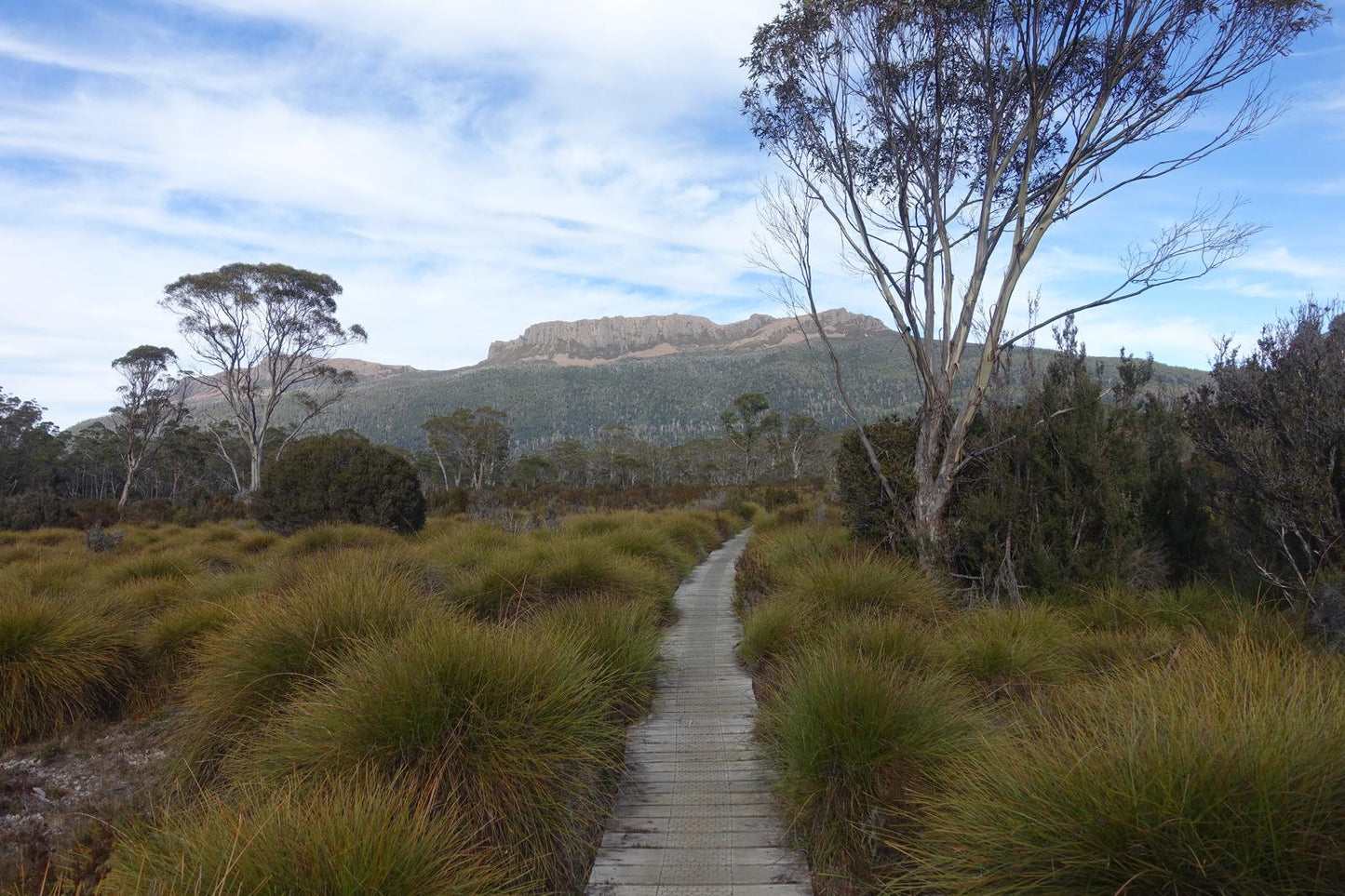 Mount Olympus from the Overland Track (Tasmania, May 2019) Framed Art Print