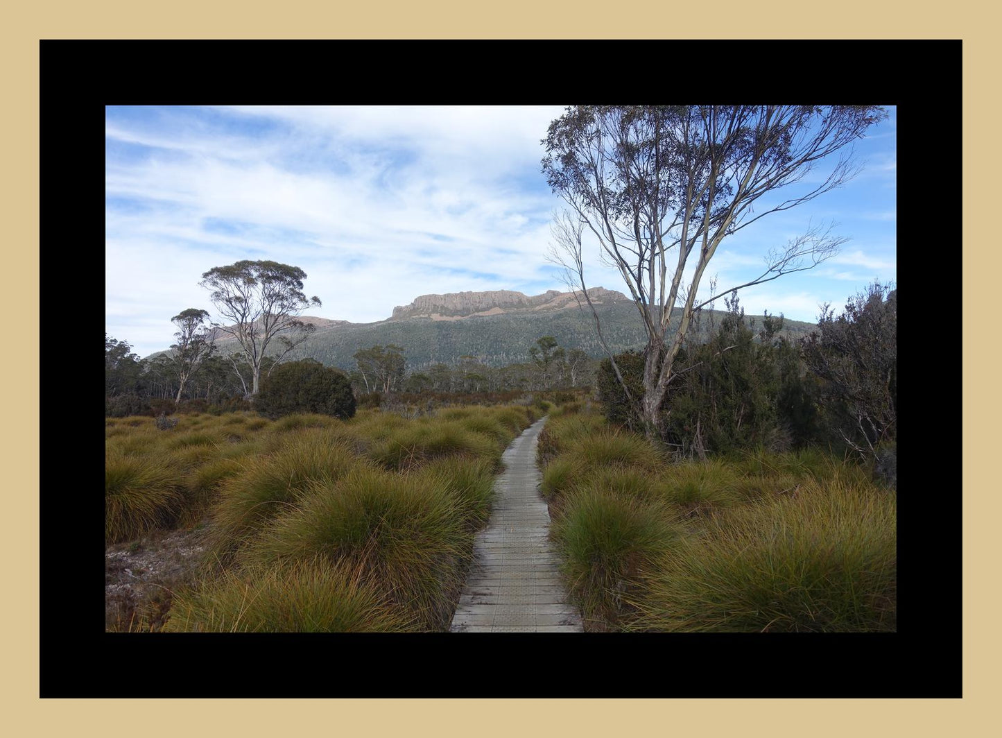 Mount Olympus from the Overland Track (Tasmania, May 2019) Framed Art Print