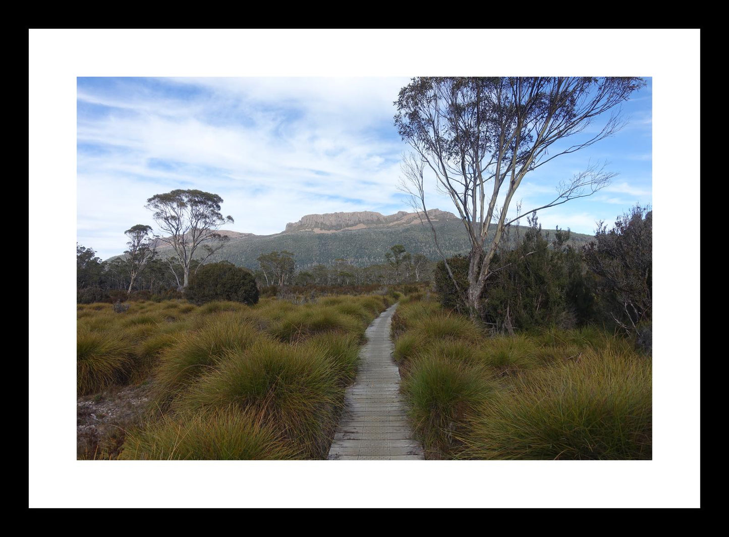 Mount Olympus from the Overland Track (Tasmania, May 2019) Framed Art Print