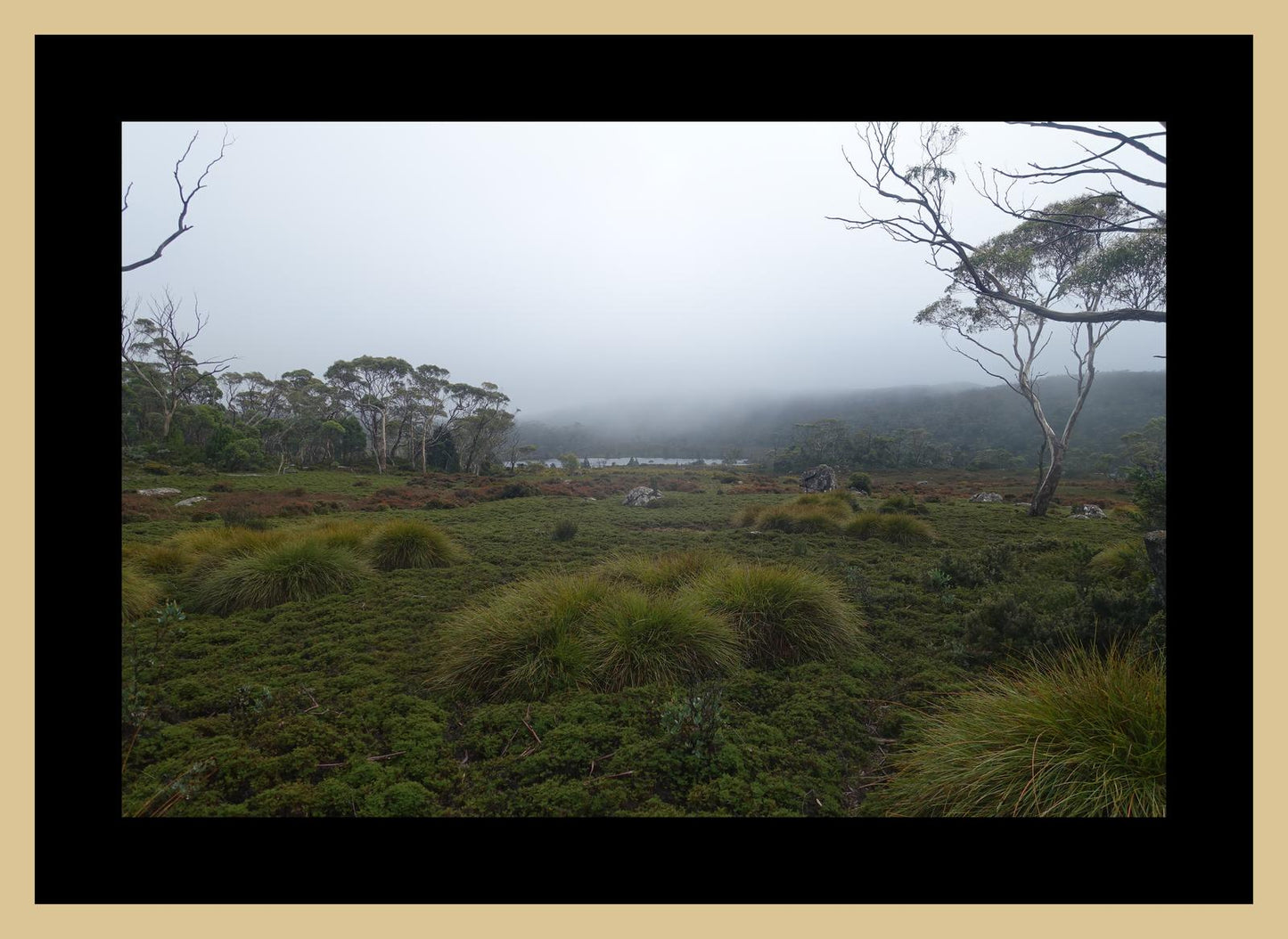 The banks of Lake Windermere (Tasmania, May 2019) Framed Art Print