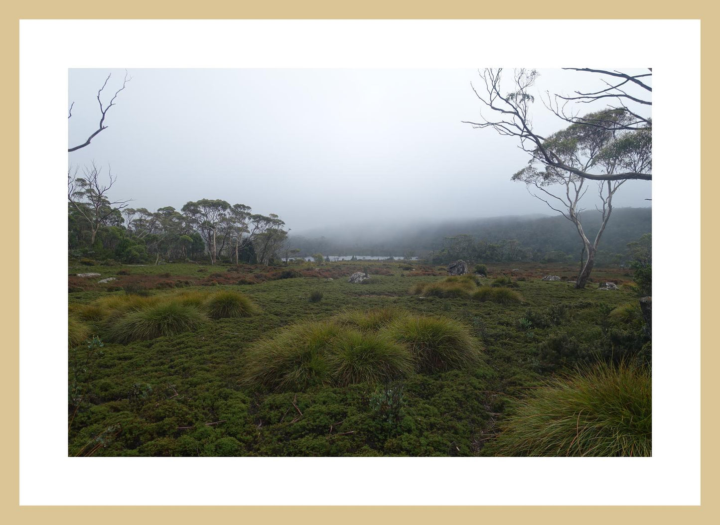 The banks of Lake Windermere (Tasmania, May 2019) Framed Art Print